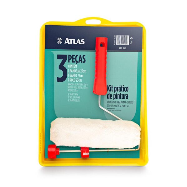 Kit Pintura Basico 3 Pecas N1001 - Atlas